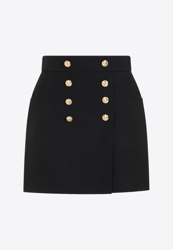 Wool and Silk Mini Skirt