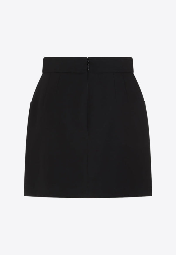 Wool and Silk Mini Skirt