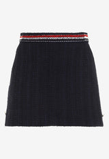 Boucle A-line Mini Skirt