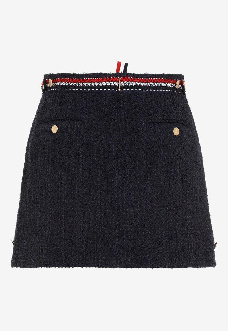 Boucle A-line Mini Skirt