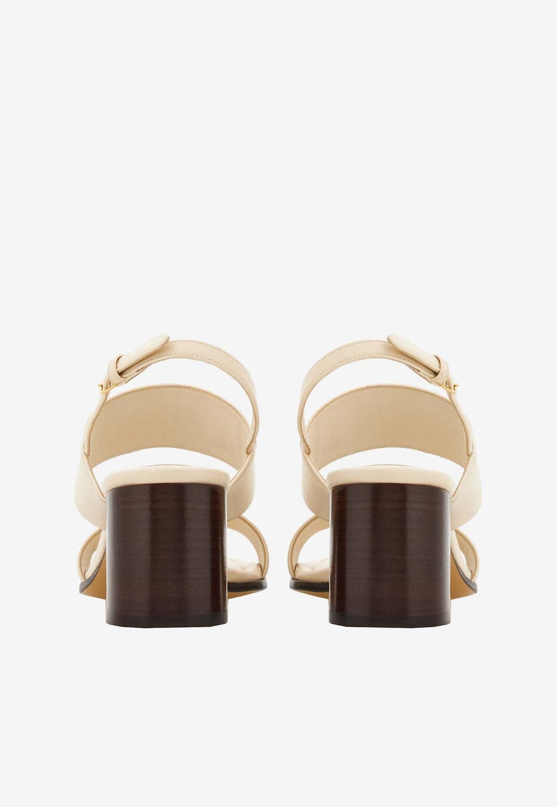 Lou 55 Slingback Leather Sandals