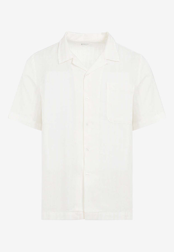 Striped Short-Sleeved Bowling Shirt