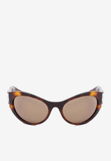 4G Havana Print Sunglasses