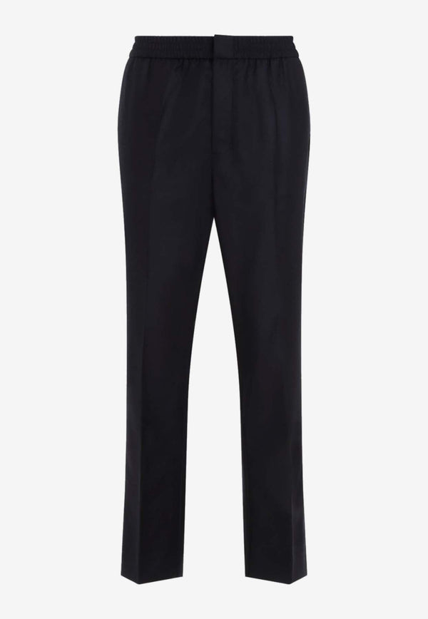 Elasticated Waist Pants in Virgin Wool