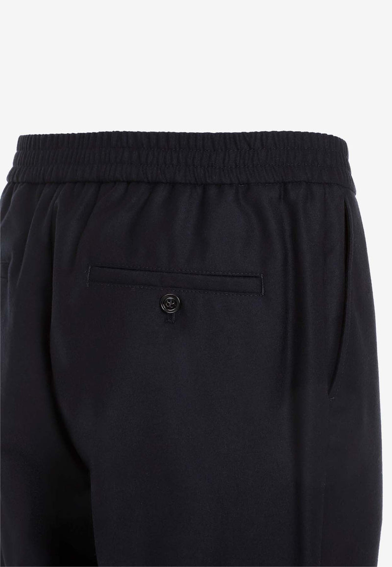 Elasticated Waist Pants in Virgin Wool