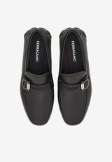 Calipso Gancini Leather Loafers