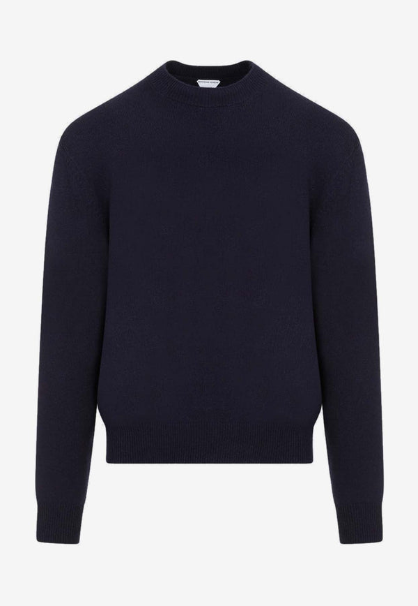 Intrecciato-Patch Cashmere Sweater