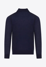 Merino Wool Polo Sweater