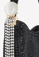 Mini Vesna Crystal-Embellished Top Handle Bag