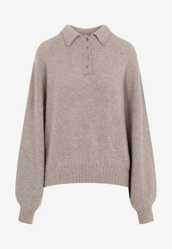 Rene Cashmere Polo Sweater