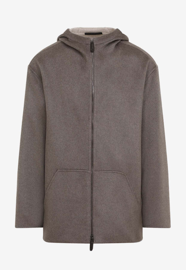 Zip-Up Cashmere Jacket