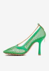 Stretch 90 Mesh and Leather Pumps