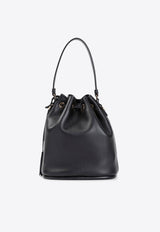 Logo Leather Bucket Bag