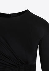 Ruched Long-Sleeved Top