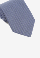 Geometric Print Silk Tie