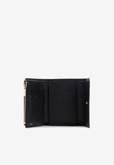 Grained Leather Bi-Fold Wallet