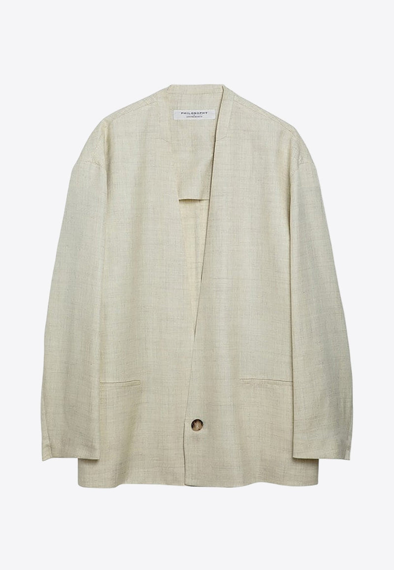 Single-Breasted Oversized Blazer