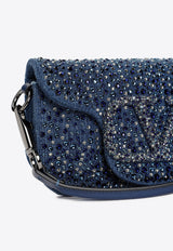 Small Locò Crystal-Embellished Shoulder Bag