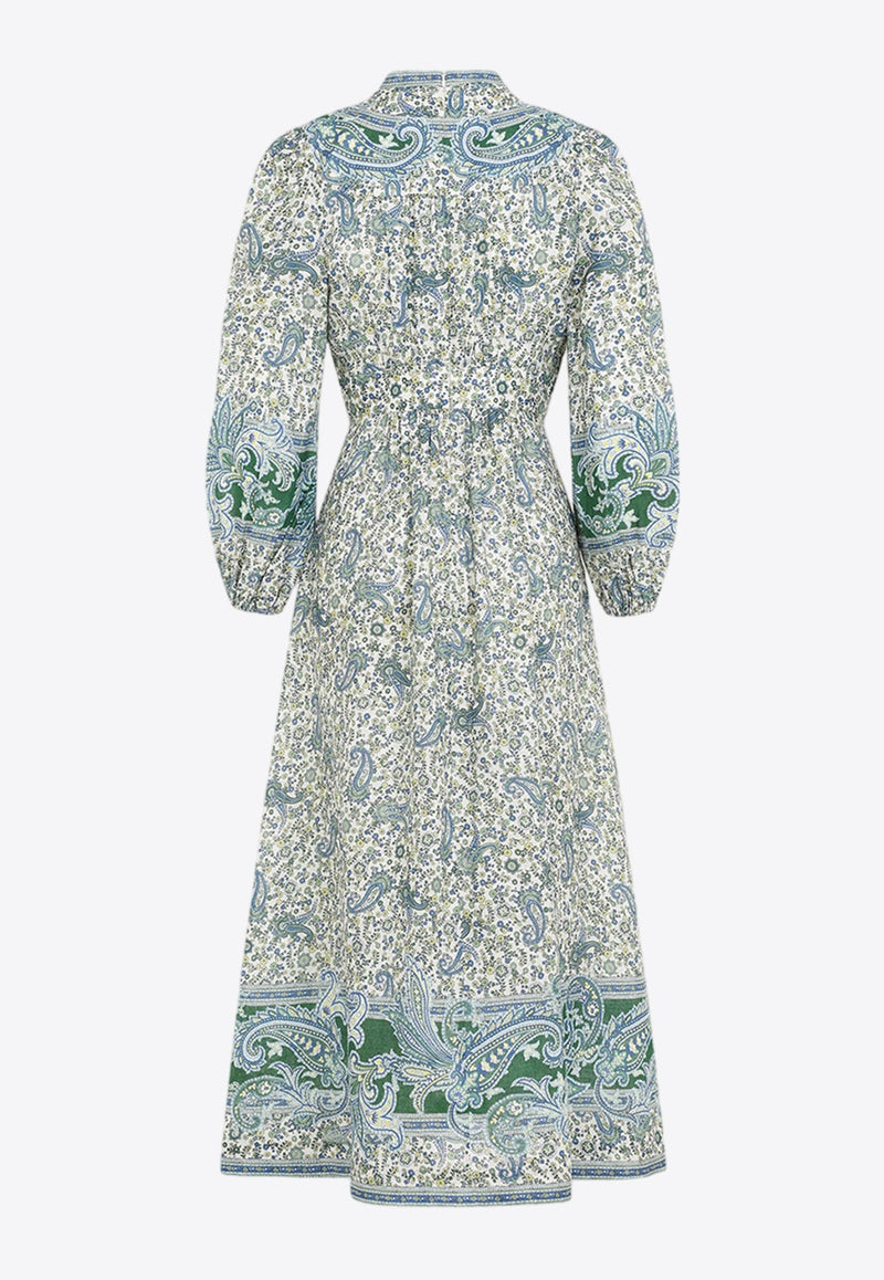 Ottie Paisley Midi Dress