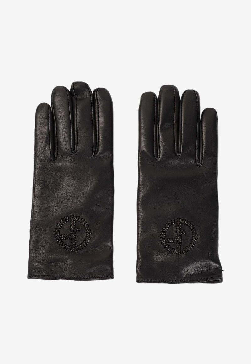 Logo Nappa Leather Gloves