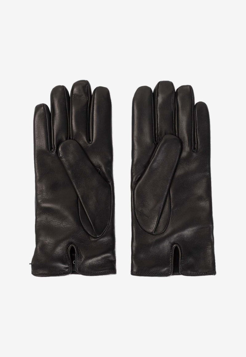 Logo Nappa Leather Gloves