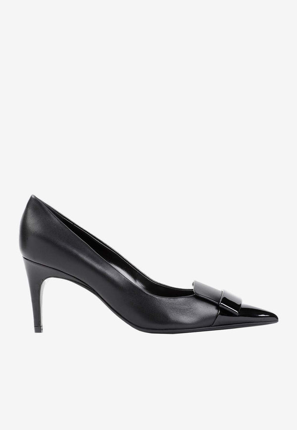 75 Pointed Leather Pumps