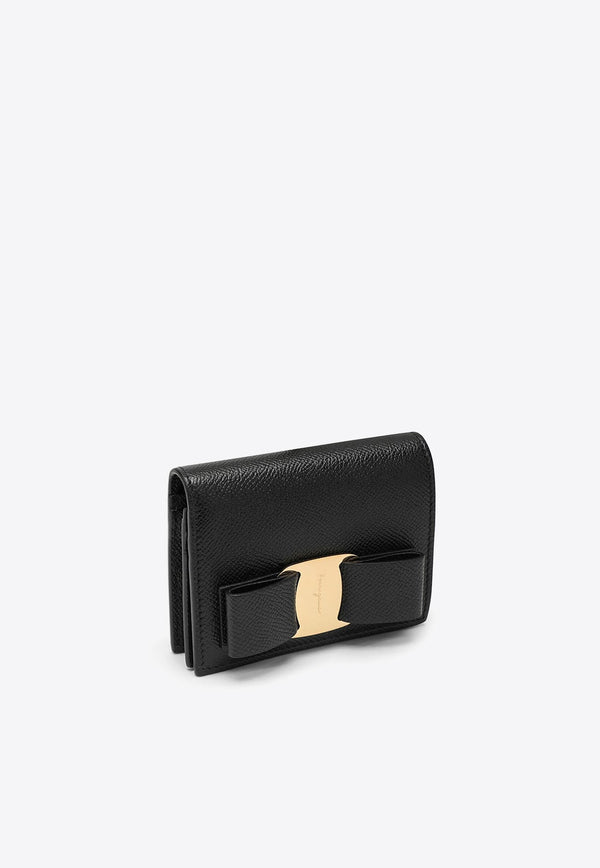 Vara Bow Hammered Leather Wallet