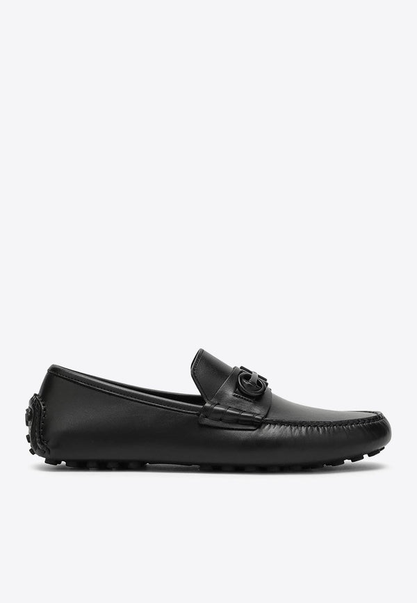 Grazioso Gancini Calf Leather Loafers