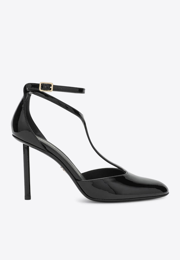 Lysandra 95 T-strap Pumps in Patent Leather