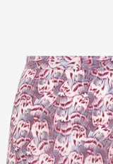 Sakura Printed Midi Skirt