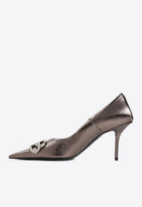 Knife 80 Metallic Leather Pumps