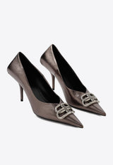 Knife 80 Metallic Leather Pumps