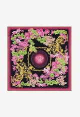 Medusa Orchid Silk Foulard