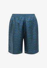 Barocco Silk Bermuda Shorts