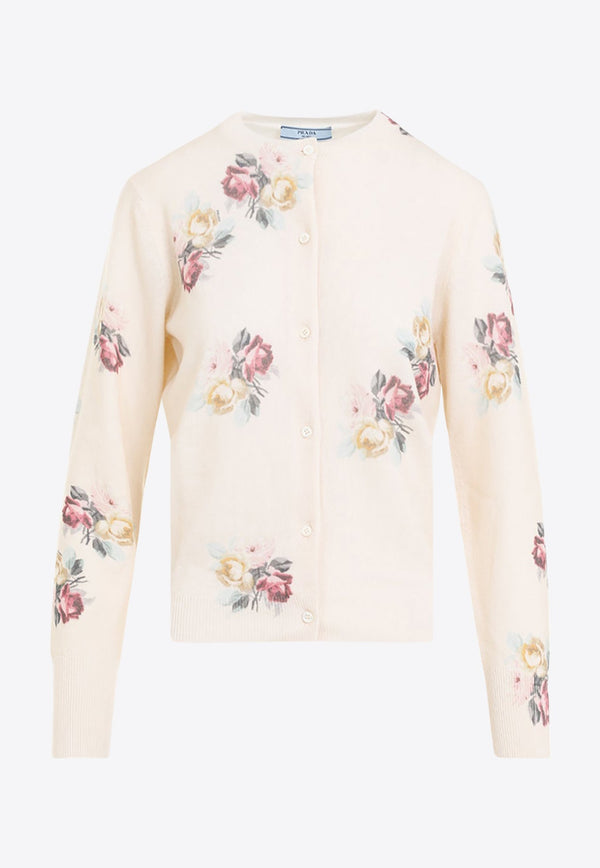 Floral Wool Cardigan