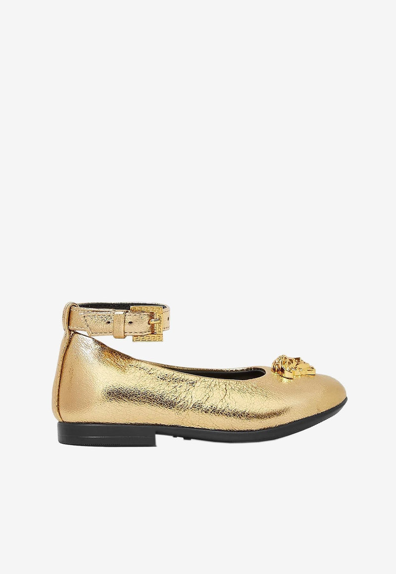 Baby Girls La Medusa Metallic Ballet Flats