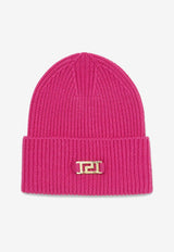 Greca Wool Ribbed Beanie