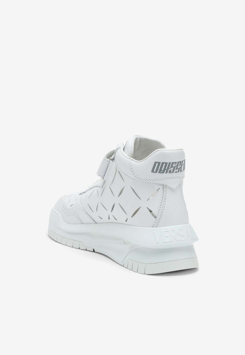 Odissea Leather High-Top Sneakers