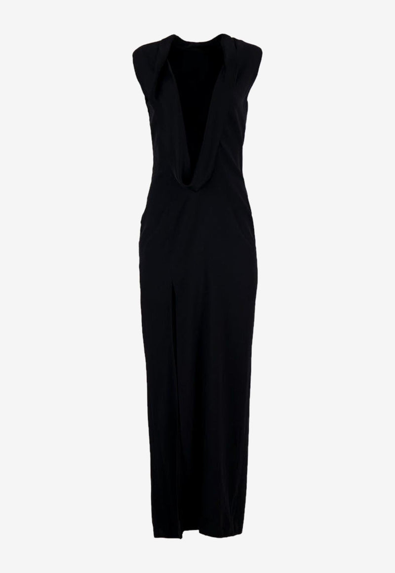 Cowl Sleeveless Maxi Dress