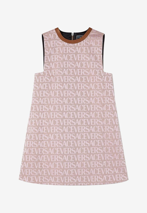 All-Over Logo Mini Dress