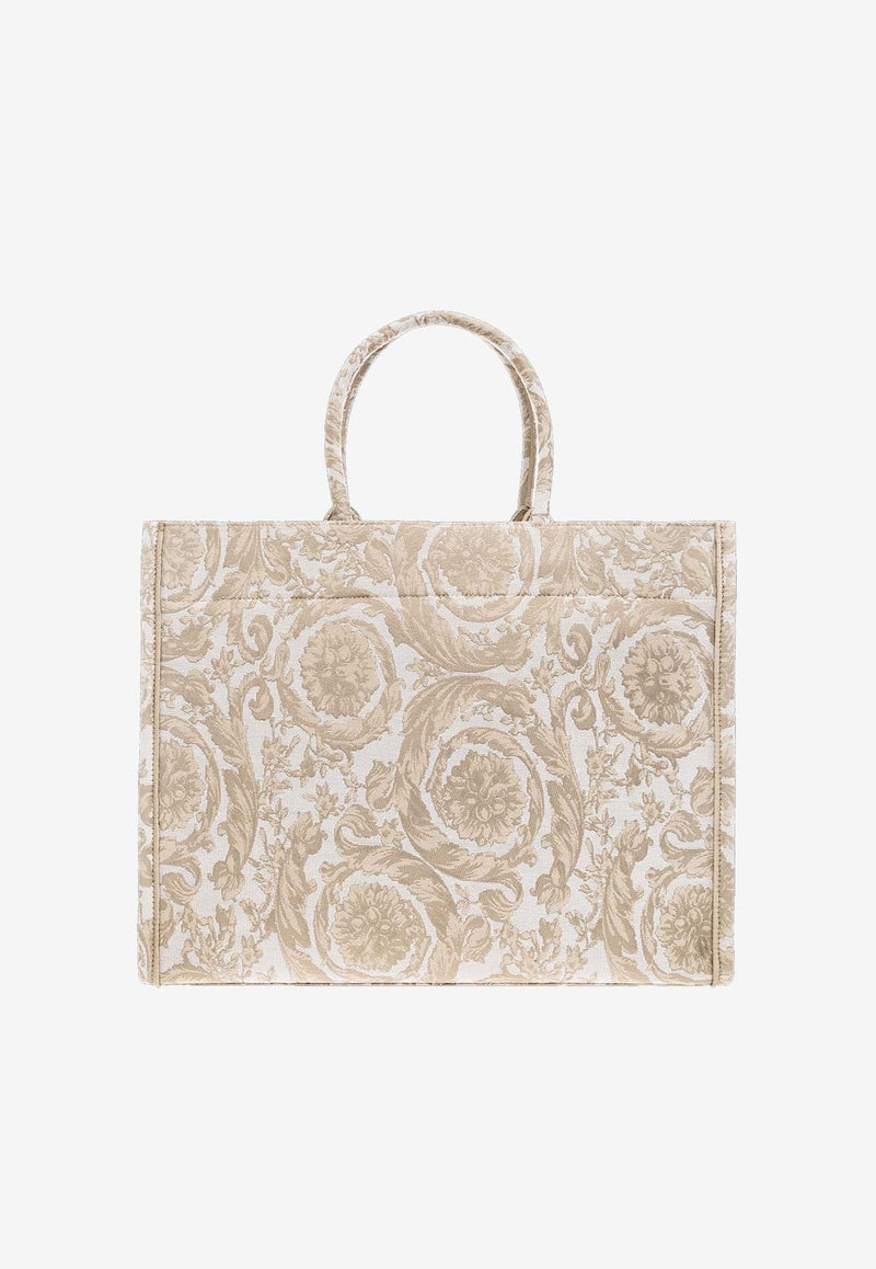 Large Barocco Athena Jacquard Tote Bag