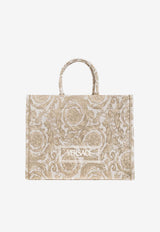 Large Barocco Athena Jacquard Tote Bag