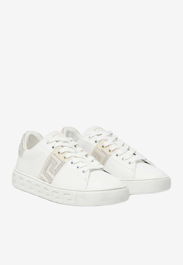 Crystal Greca Low-Top Sneakers