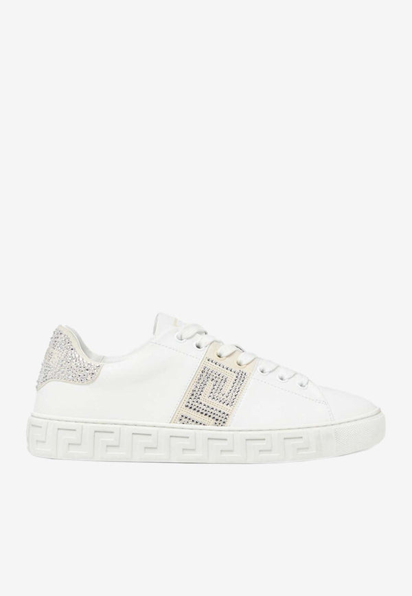 Crystal Greca Low-Top Sneakers