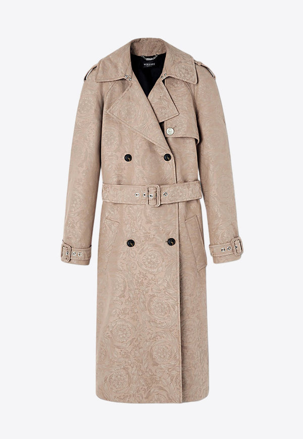 Barocco Pattern Trench Coat