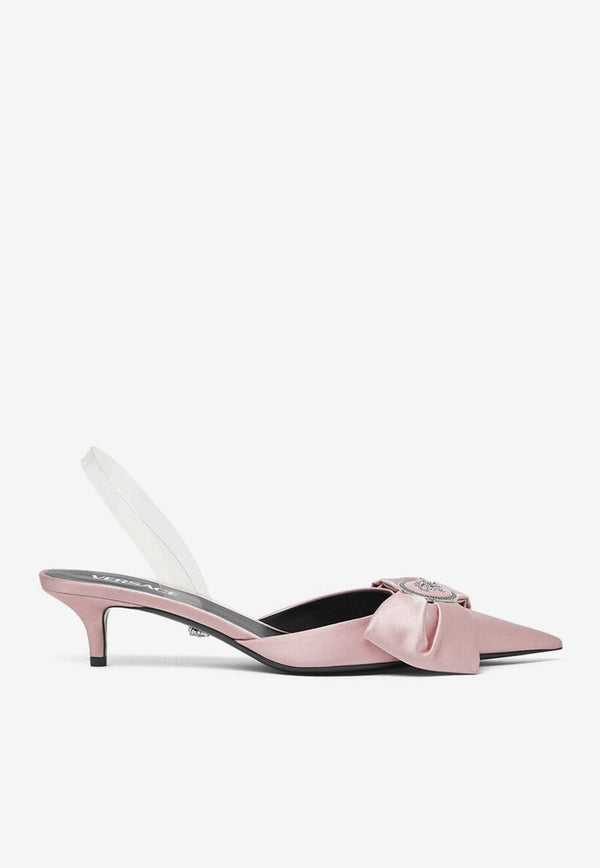 Alia 45 Slingback Satin Pumps