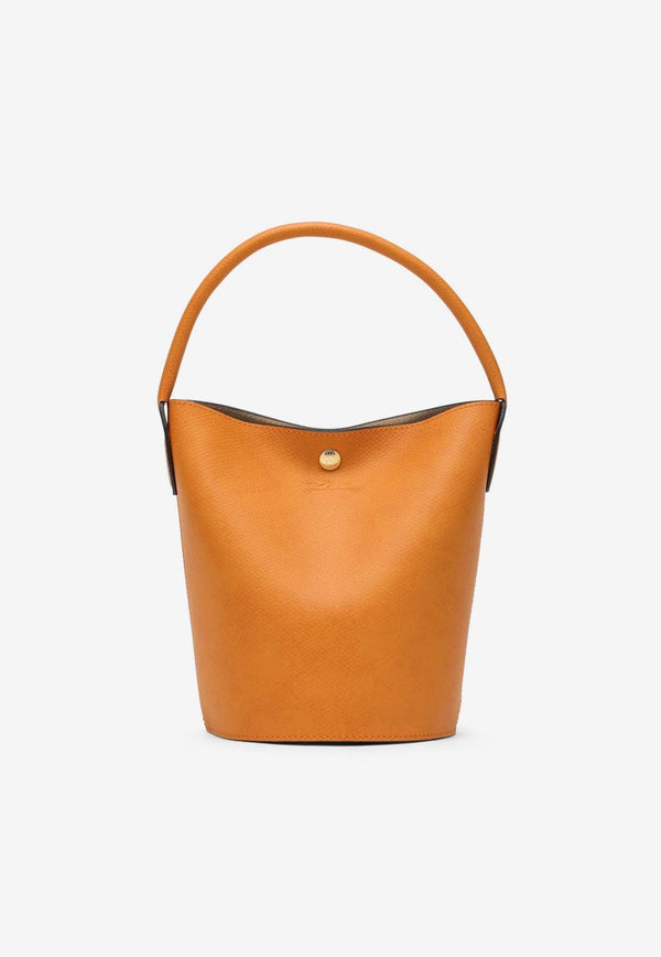 Small Épure Leather Bucket Bag