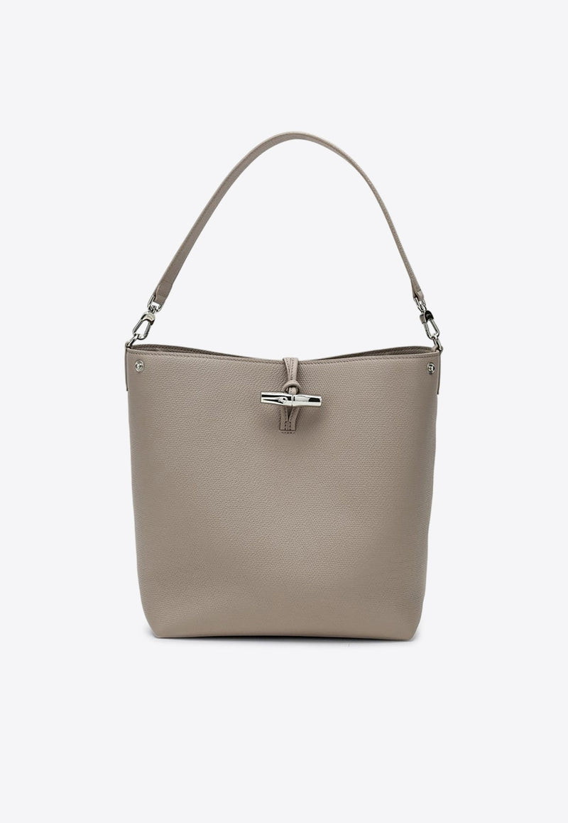 Medium Le Roseau Leather Top Handle Bag