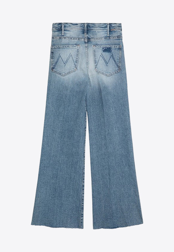The Hustler Roller Fray Wide Jeans