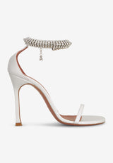 Iman 105 Crystal-Embellished Leather Sandals